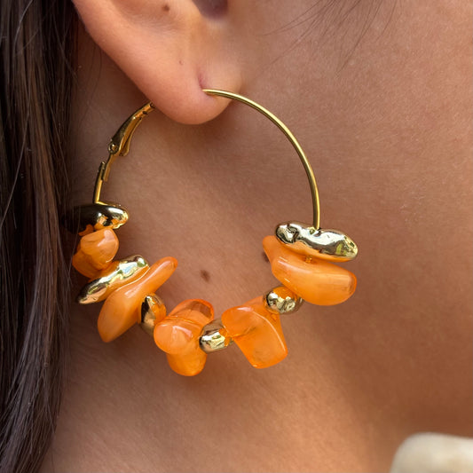 Boucles d'Oreilles Mandarine