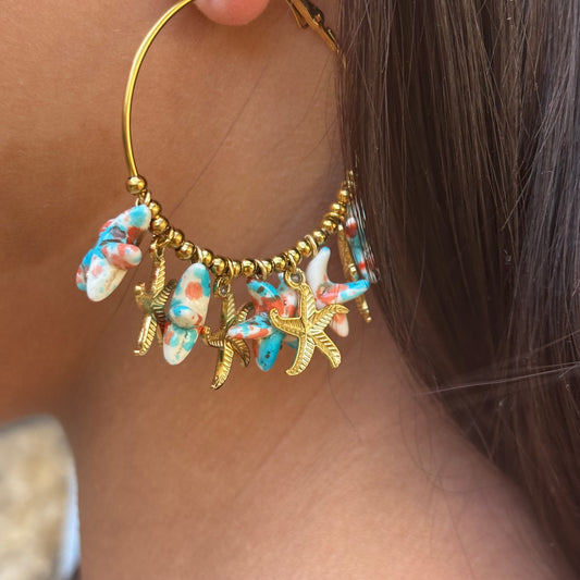 Boucles d'Oreilles Marins