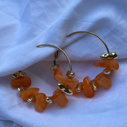 Boucles d'Oreilles Mandarine
